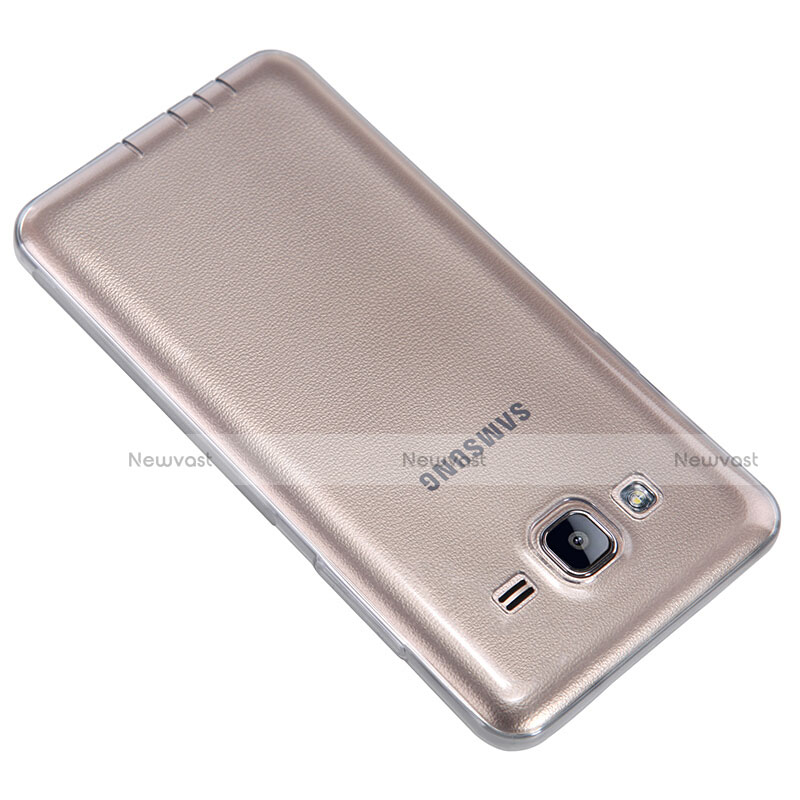 Ultra-thin Transparent TPU Soft Case T03 for Samsung Galaxy On5 G550FY Gray