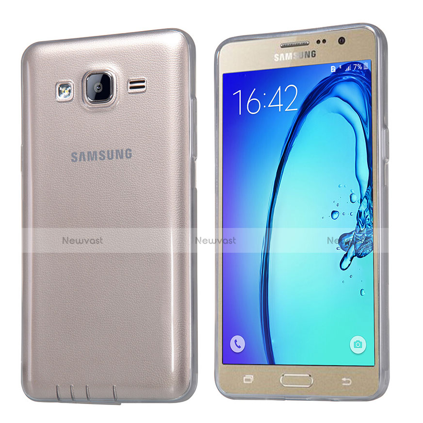 Ultra-thin Transparent TPU Soft Case T03 for Samsung Galaxy On5 Pro Gray