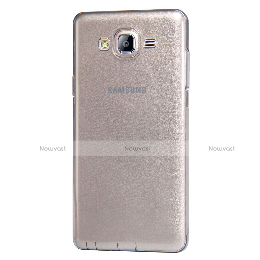 Ultra-thin Transparent TPU Soft Case T03 for Samsung Galaxy On7 Pro Gray