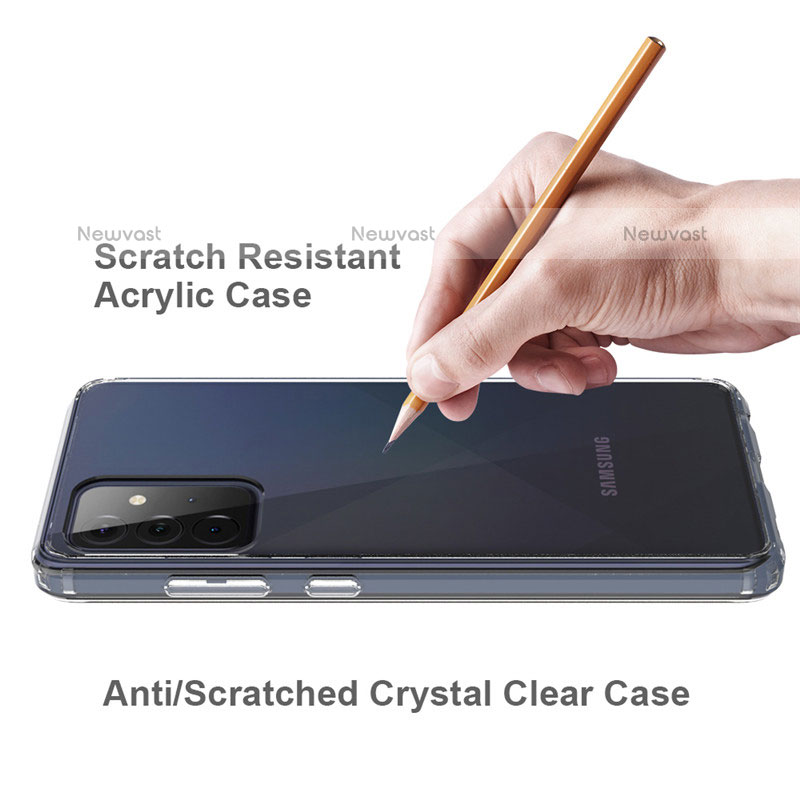 Ultra-thin Transparent TPU Soft Case T03 for Samsung Galaxy Quantum2 5G Clear