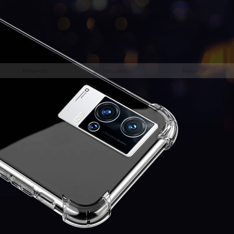 Ultra-thin Transparent TPU Soft Case T03 for Vivo iQOO 8 5G Clear