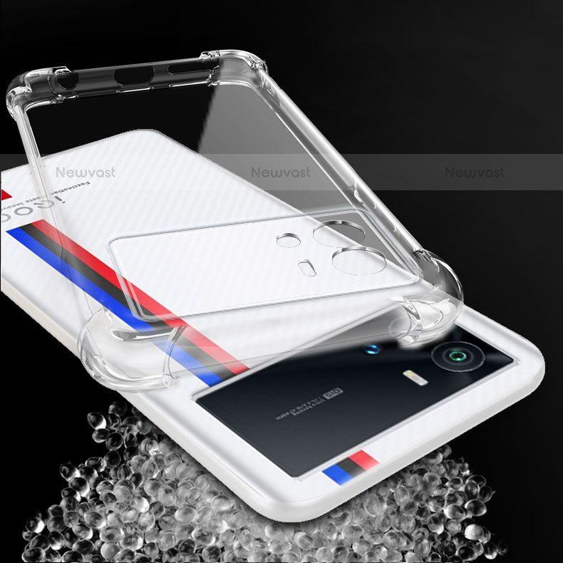 Ultra-thin Transparent TPU Soft Case T03 for Vivo iQOO 9 5G Clear