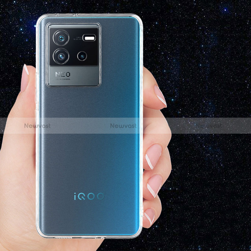 Ultra-thin Transparent TPU Soft Case T03 for Vivo iQOO Neo6 5G Clear