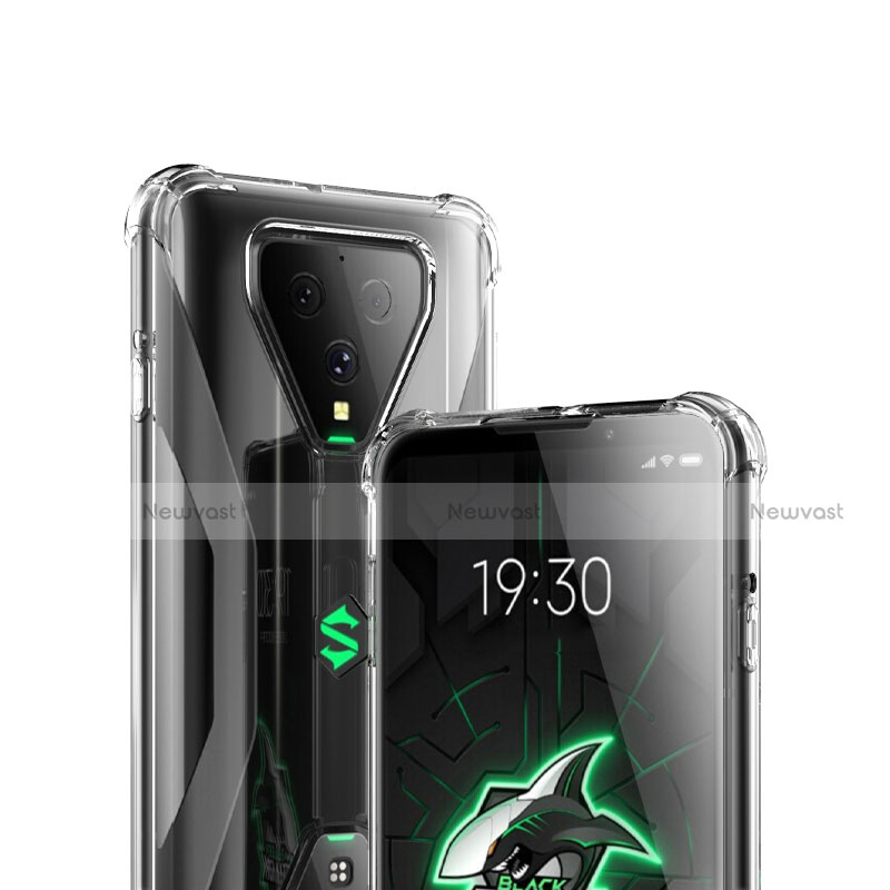 Ultra-thin Transparent TPU Soft Case T03 for Xiaomi Black Shark 3 Clear