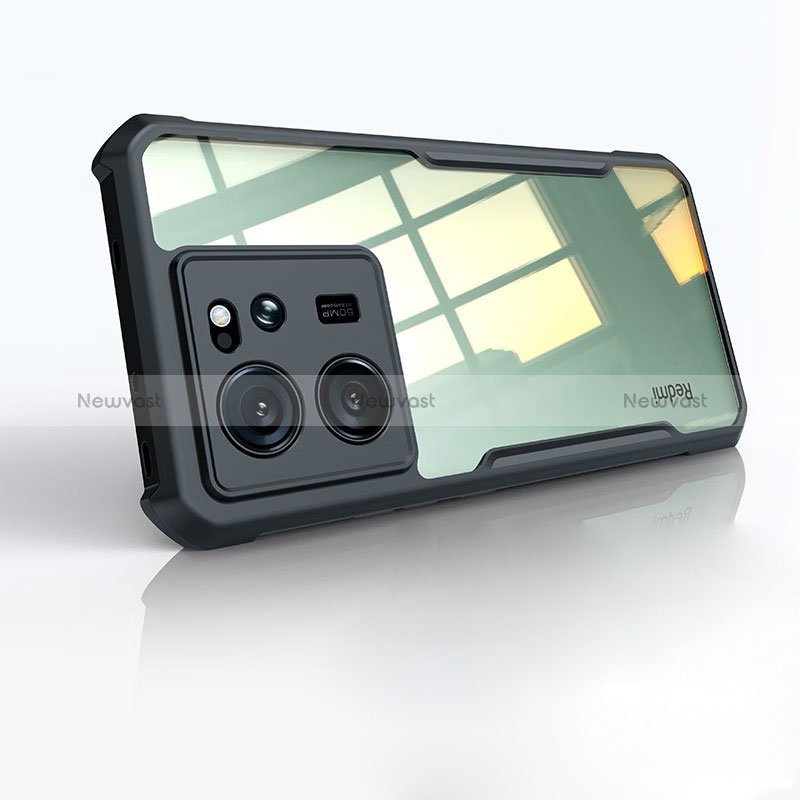 Ultra-thin Transparent TPU Soft Case T03 for Xiaomi Mi 13T 5G Black
