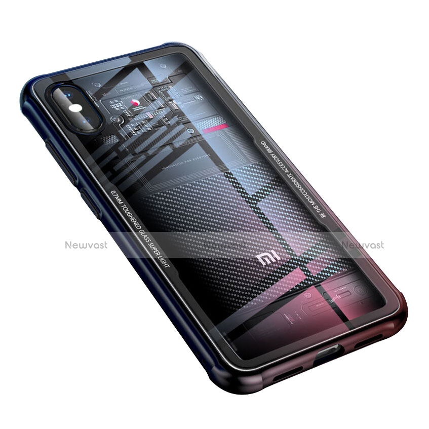 Ultra-thin Transparent TPU Soft Case T03 for Xiaomi Mi 8 Explorer Black