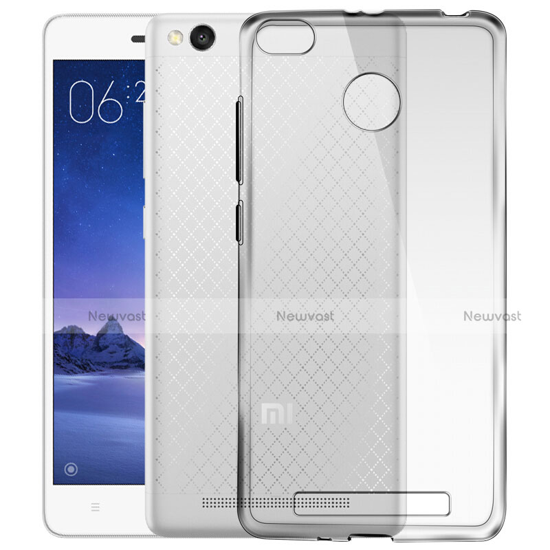 Ultra-thin Transparent TPU Soft Case T03 for Xiaomi Redmi 3S Clear