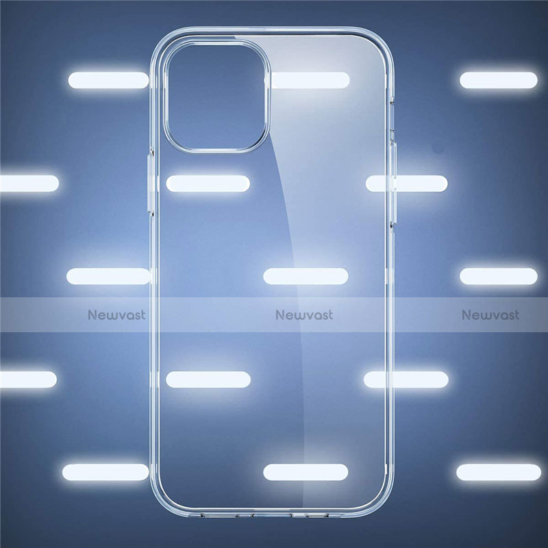 Ultra-thin Transparent TPU Soft Case T04 for Apple iPhone 12 Clear