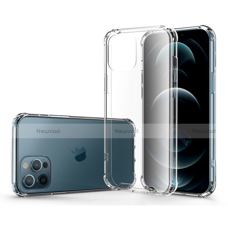 Ultra-thin Transparent TPU Soft Case T04 for Apple iPhone 12 Pro Clear