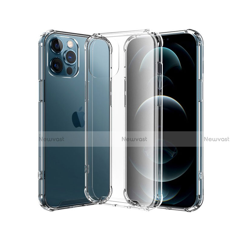 Ultra-thin Transparent TPU Soft Case T04 for Apple iPhone 12 Pro Clear