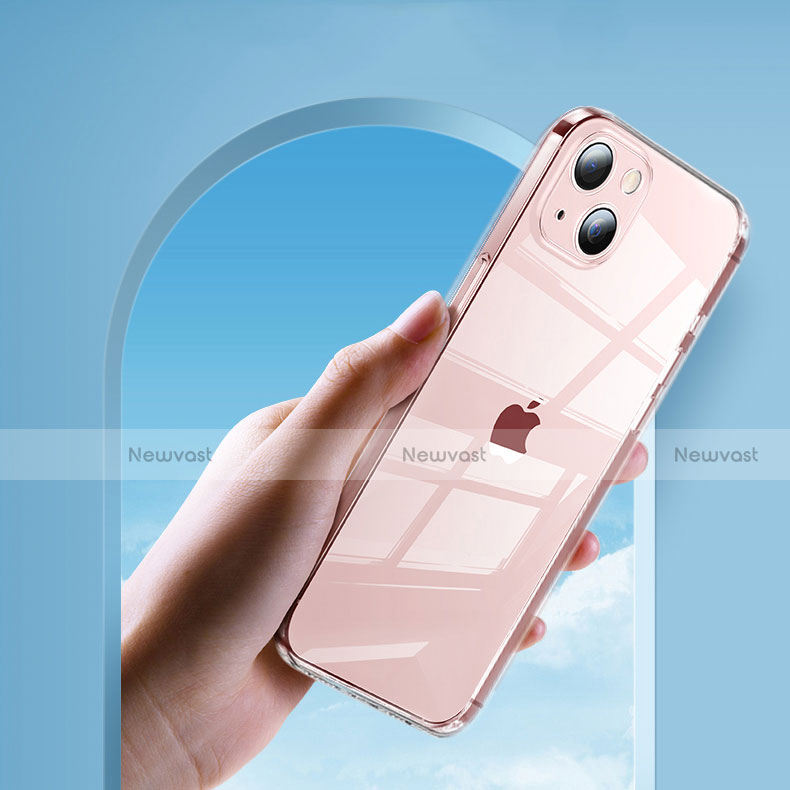 Ultra-thin Transparent TPU Soft Case T04 for Apple iPhone 14 Plus Clear