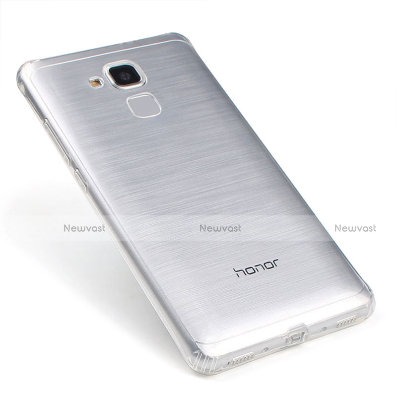 Ultra-thin Transparent TPU Soft Case T04 for Huawei Honor 5C Clear