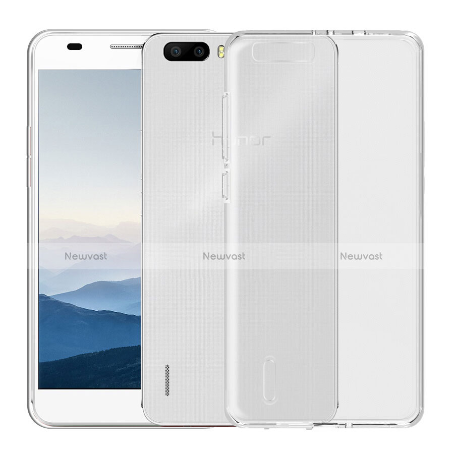 Ultra-thin Transparent TPU Soft Case T04 for Huawei Honor 6 Plus Clear