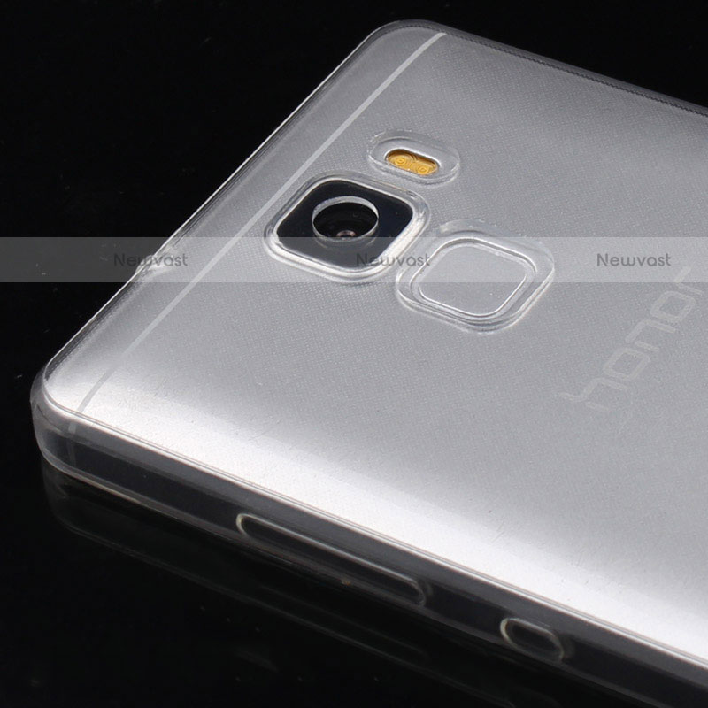 Ultra-thin Transparent TPU Soft Case T04 for Huawei Honor 7 Clear