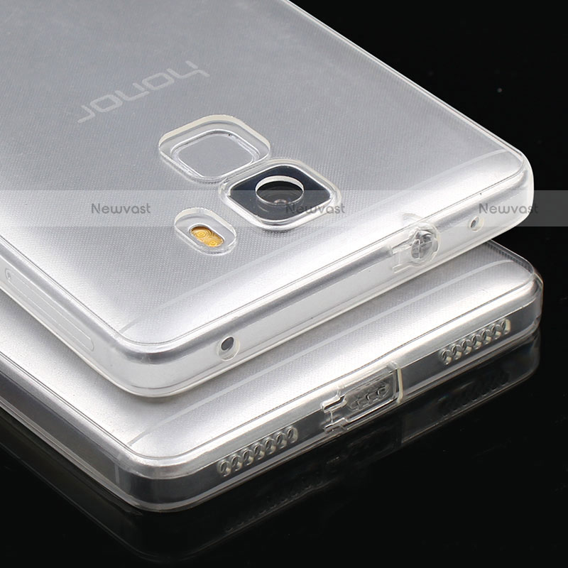Ultra-thin Transparent TPU Soft Case T04 for Huawei Honor 7 Clear