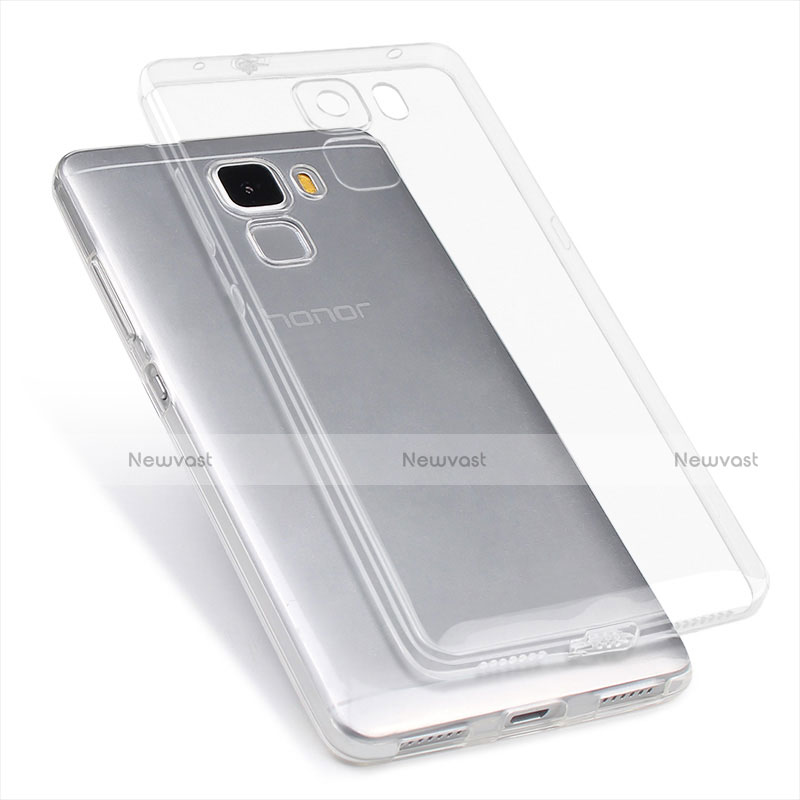 Ultra-thin Transparent TPU Soft Case T04 for Huawei Honor 7 Dual SIM Clear