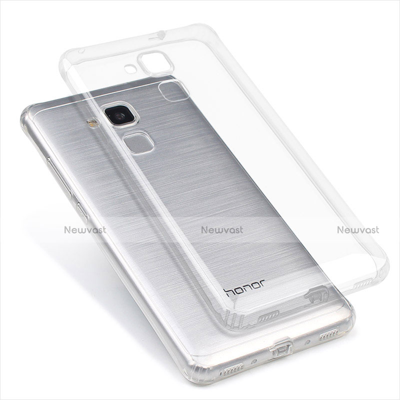 Ultra-thin Transparent TPU Soft Case T04 for Huawei Honor 7 Lite Clear