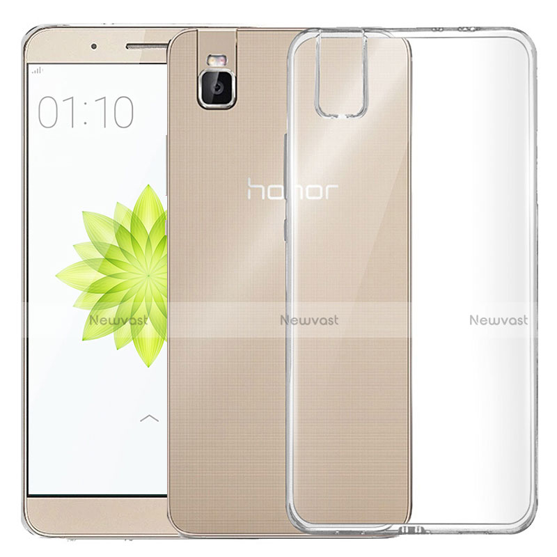 Ultra-thin Transparent TPU Soft Case T04 for Huawei Honor 7i shot X Clear