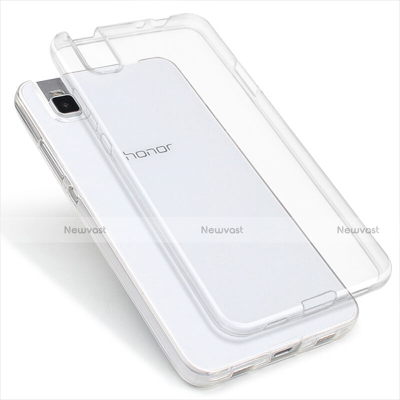 Ultra-thin Transparent TPU Soft Case T04 for Huawei Honor 7i shot X Clear