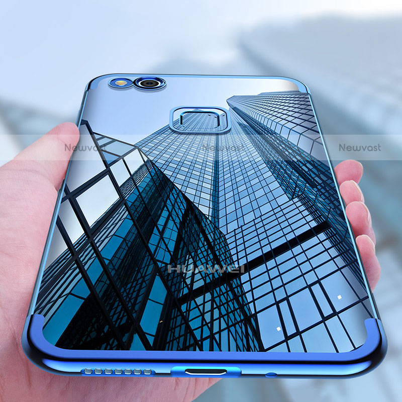 Ultra-thin Transparent TPU Soft Case T04 for Huawei Honor 8 Lite Blue