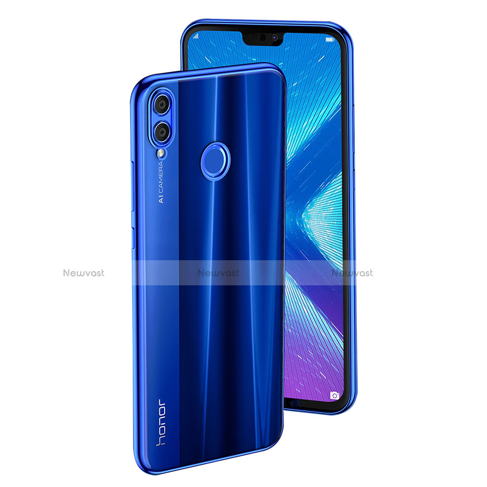 Ultra-thin Transparent TPU Soft Case T04 for Huawei Honor 8X Blue