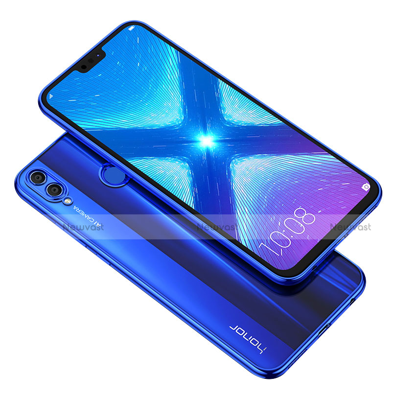 Ultra-thin Transparent TPU Soft Case T04 for Huawei Honor V10 Lite Blue