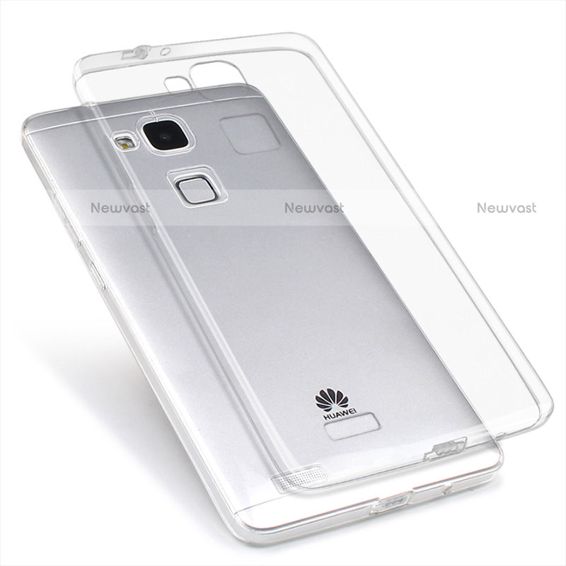 Ultra-thin Transparent TPU Soft Case T04 for Huawei Mate 7 Clear