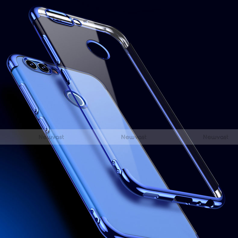 Ultra-thin Transparent TPU Soft Case T04 for Huawei Nova 2 Plus Blue