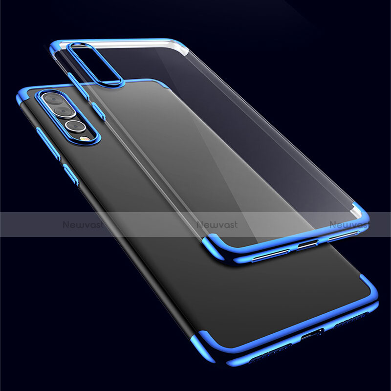 Ultra-thin Transparent TPU Soft Case T04 for Huawei P20 Pro Blue