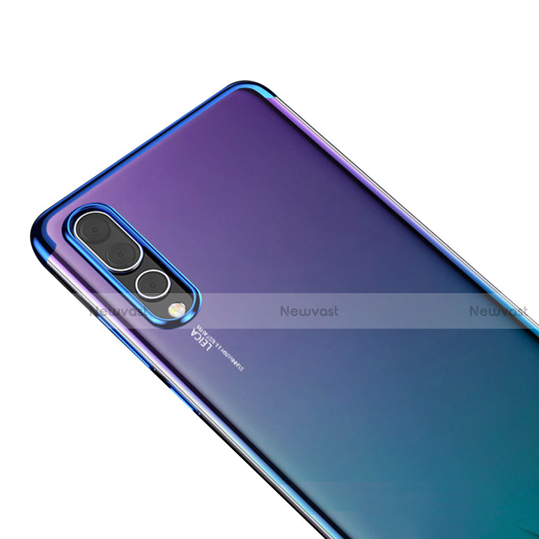 Ultra-thin Transparent TPU Soft Case T04 for Huawei P20 Pro Blue