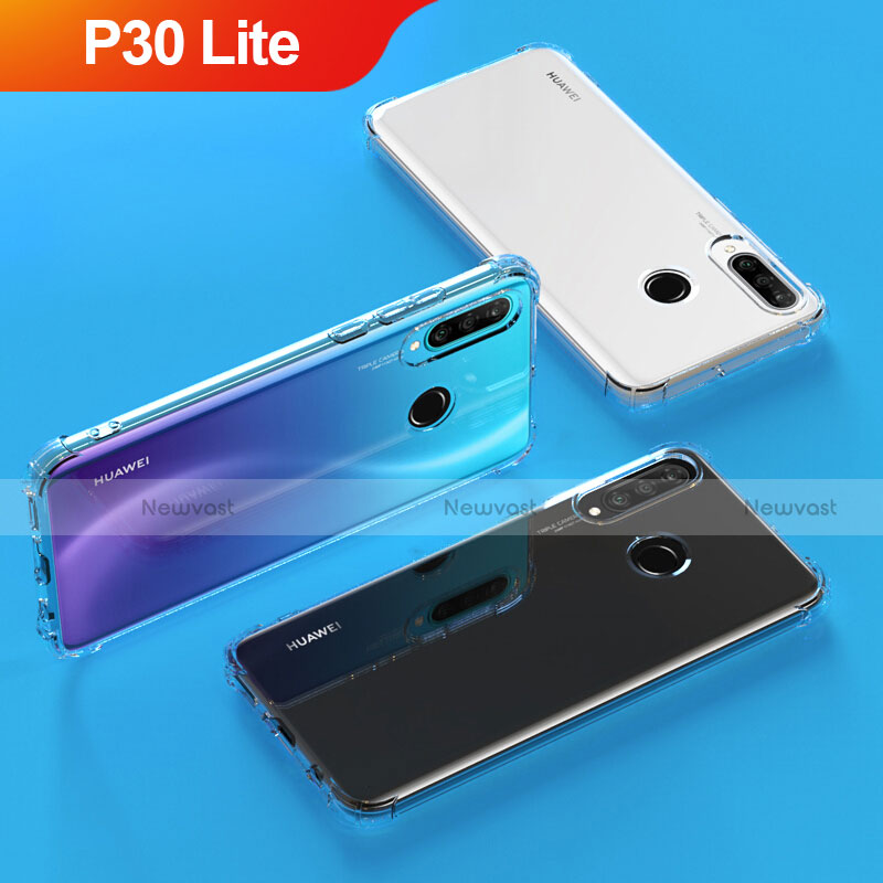 Ultra-thin Transparent TPU Soft Case T04 for Huawei P30 Lite Clear