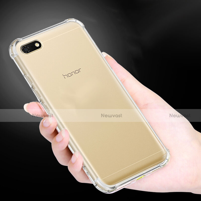Ultra-thin Transparent TPU Soft Case T04 for Huawei Y5 Prime (2018) Clear