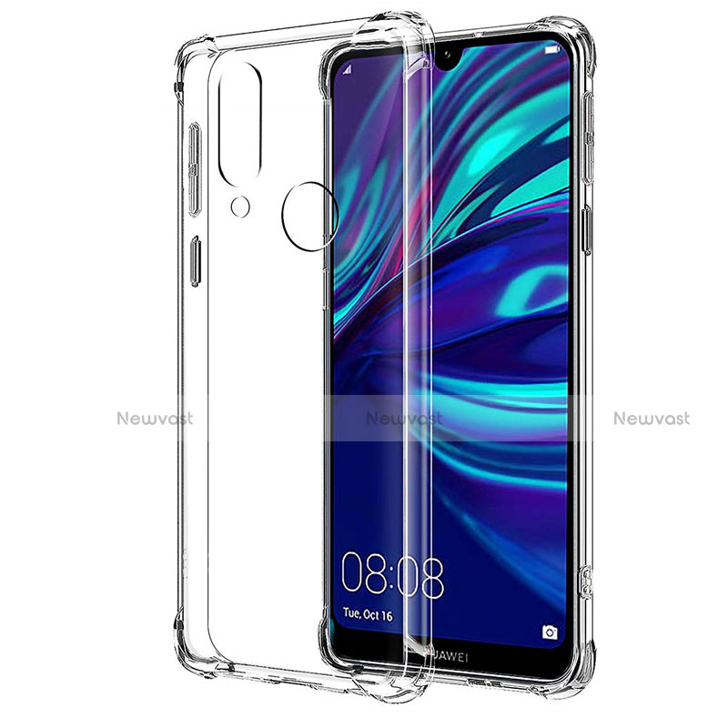 Ultra-thin Transparent TPU Soft Case T04 for Huawei Y7 (2019) Clear