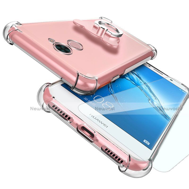 Ultra-thin Transparent TPU Soft Case T04 for Huawei Y7 Prime Clear