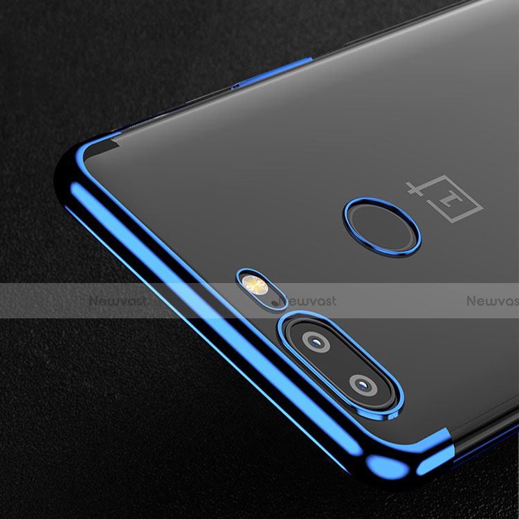 Ultra-thin Transparent TPU Soft Case T04 for OnePlus 5T A5010 Blue