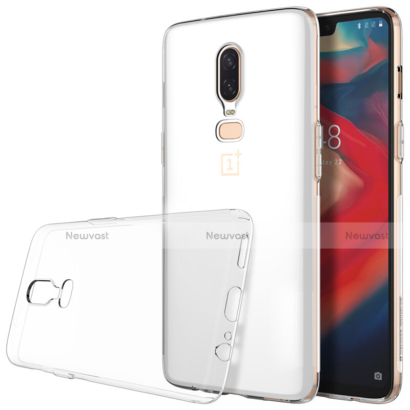 Ultra-thin Transparent TPU Soft Case T04 for OnePlus 6 Clear