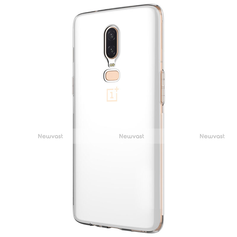 Ultra-thin Transparent TPU Soft Case T04 for OnePlus 6 Clear