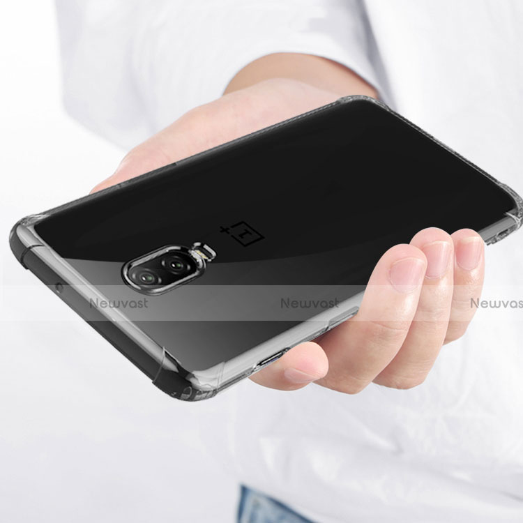 Ultra-thin Transparent TPU Soft Case T04 for OnePlus 6T Clear