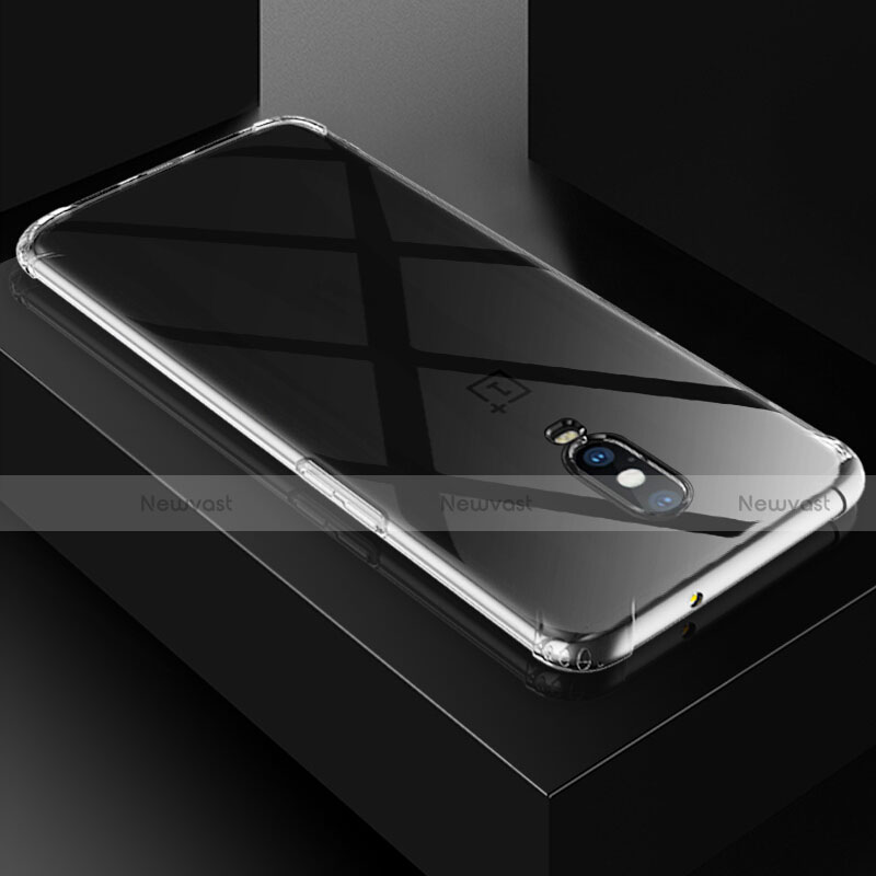 Ultra-thin Transparent TPU Soft Case T04 for OnePlus 6T Clear