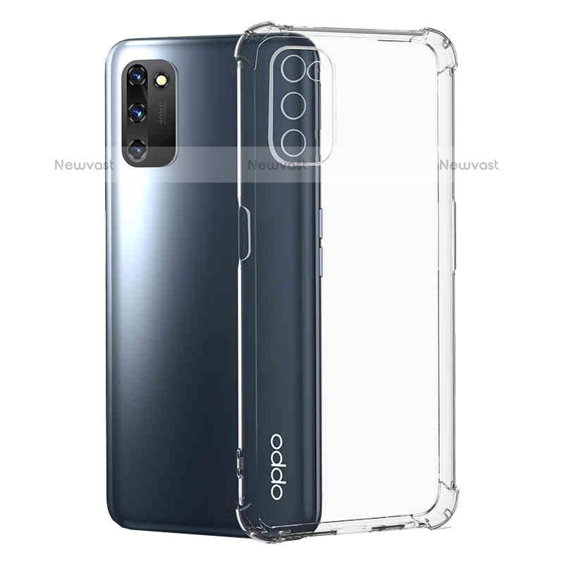Ultra-thin Transparent TPU Soft Case T04 for Oppo A55 5G Clear