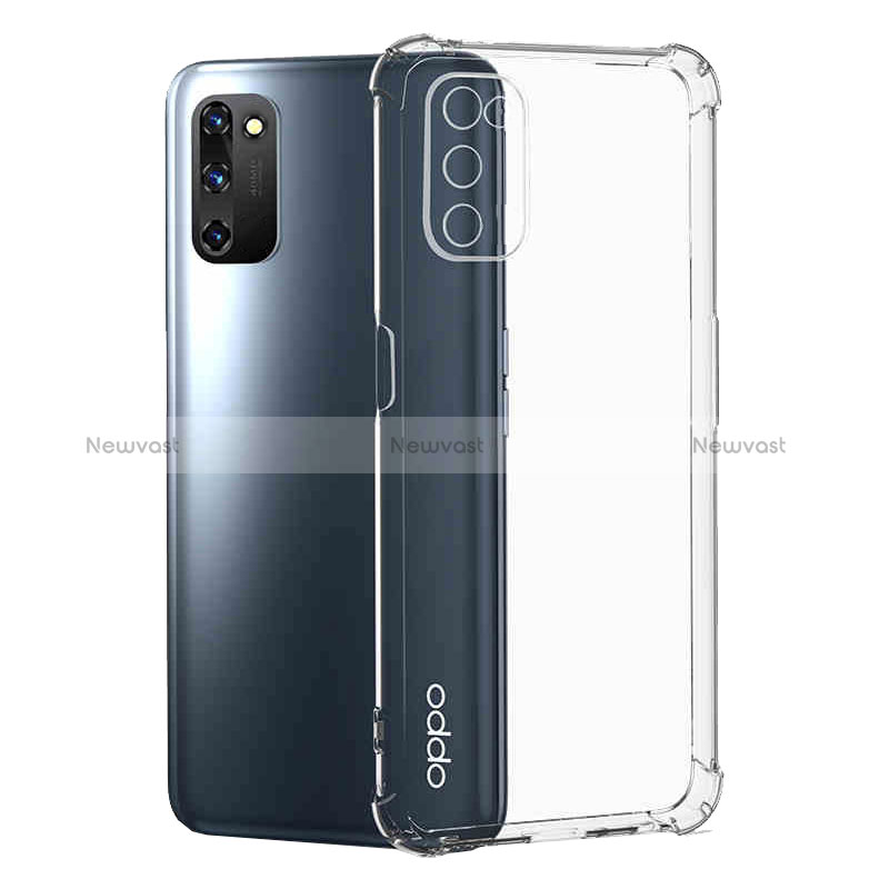 Ultra-thin Transparent TPU Soft Case T04 for Oppo A56 5G Clear