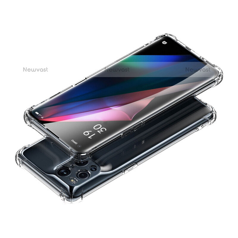 Ultra-thin Transparent TPU Soft Case T04 for Oppo Find X3 Pro 5G Clear