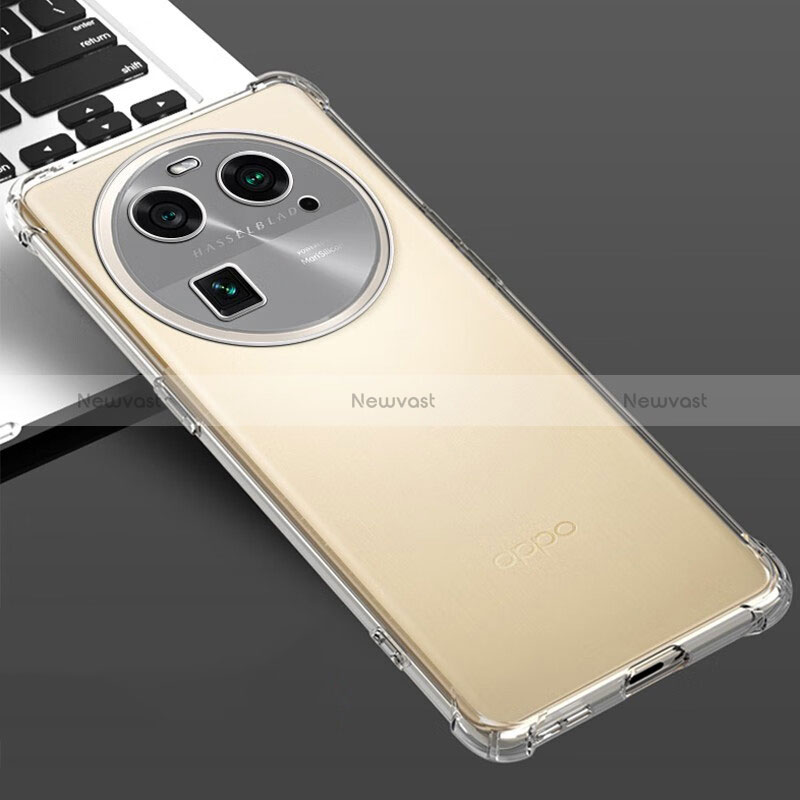 Ultra-thin Transparent TPU Soft Case T04 for Oppo Find X6 5G Clear