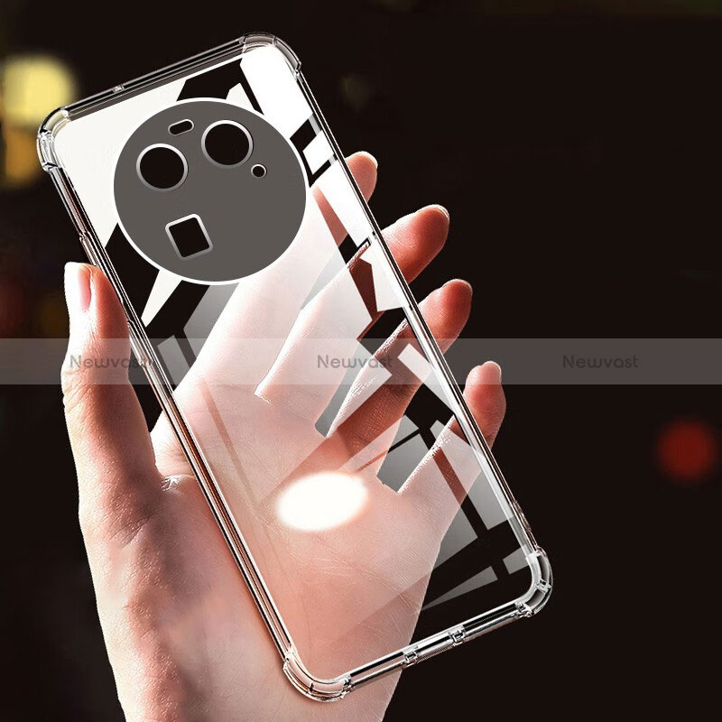 Ultra-thin Transparent TPU Soft Case T04 for Oppo Find X6 5G Clear