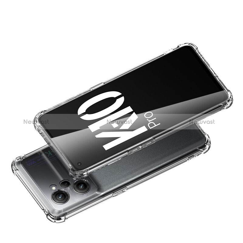 Ultra-thin Transparent TPU Soft Case T04 for Oppo K10 Pro 5G Clear