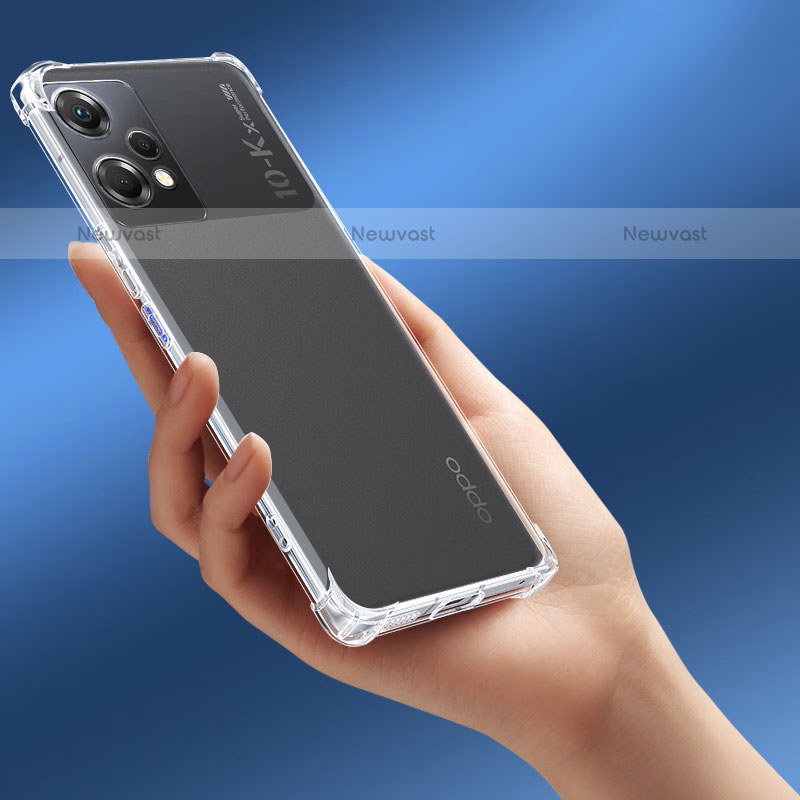 Ultra-thin Transparent TPU Soft Case T04 for Oppo K10X 5G Clear