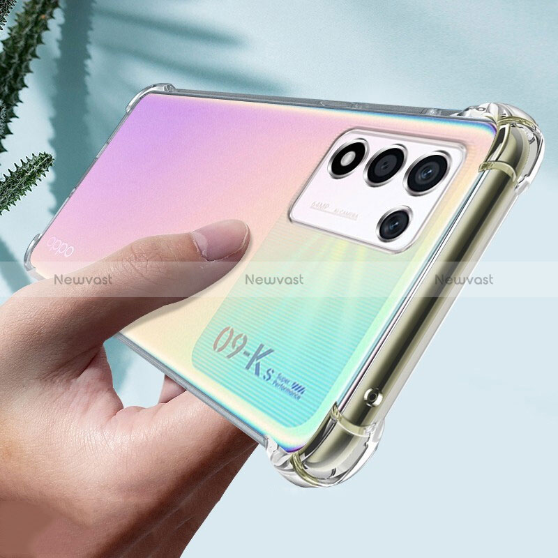 Ultra-thin Transparent TPU Soft Case T04 for Oppo K9S 5G Clear