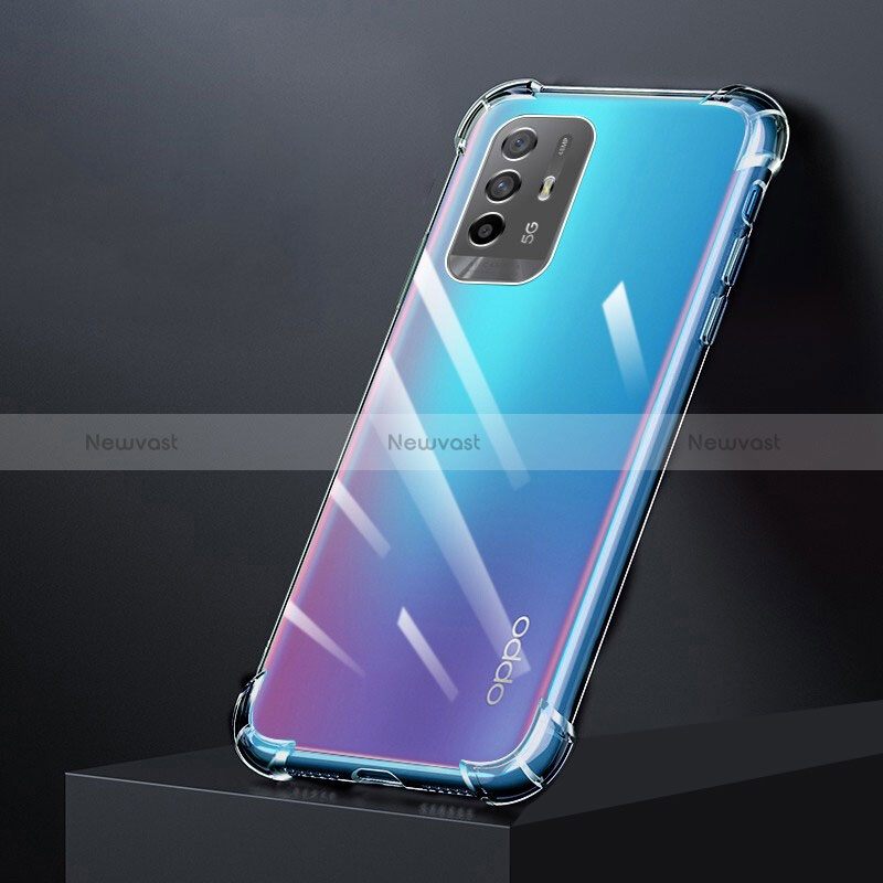 Ultra-thin Transparent TPU Soft Case T04 for Oppo Reno5 Z 5G Clear