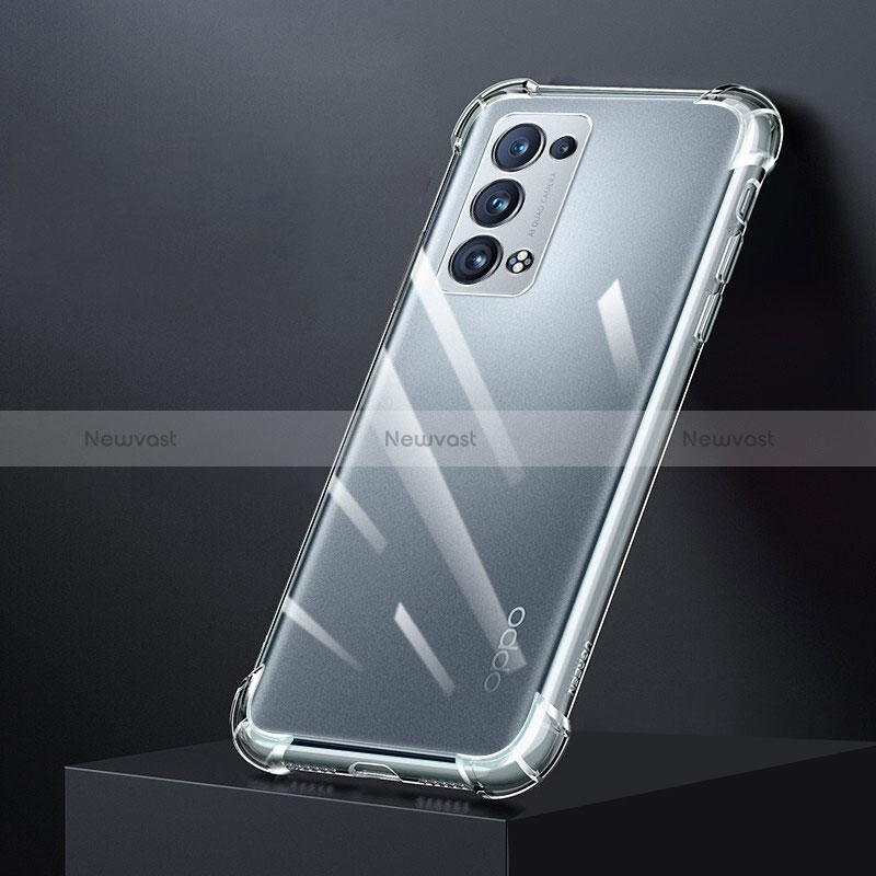 Ultra-thin Transparent TPU Soft Case T04 for Oppo Reno6 Pro 5G Clear