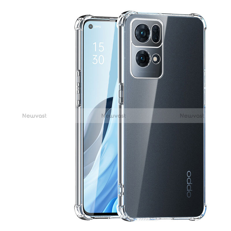 Ultra-thin Transparent TPU Soft Case T04 for Oppo Reno7 Pro 5G Clear